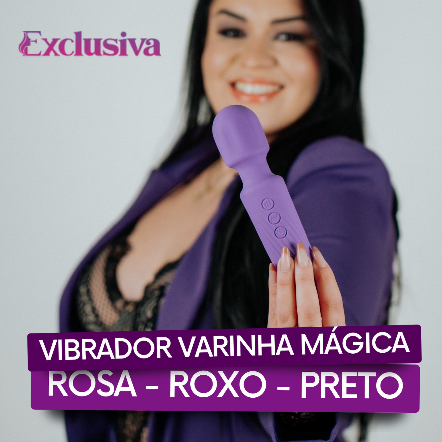 Vibrador Varinha Mágica BY EXCLUSIVA